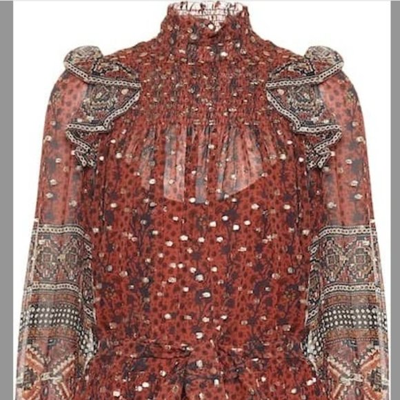 Ulla Johnson Constantine Floral-Print Silk-Blend Maxi Dress - Picture 2 of 6